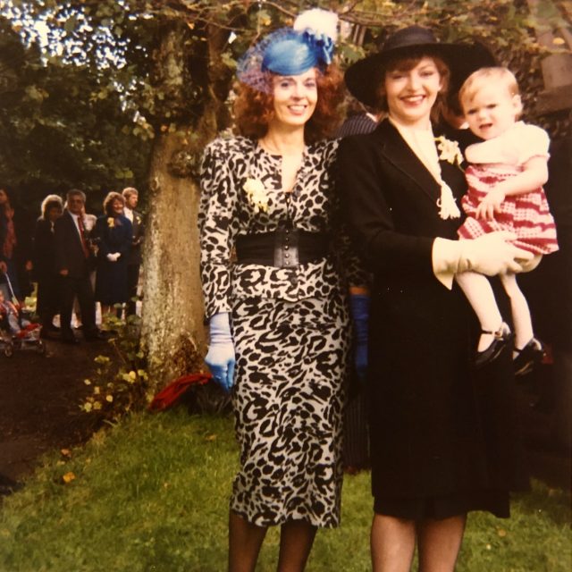 Sheila Finneran w/ sister, Monica & niece, Meg, 1986